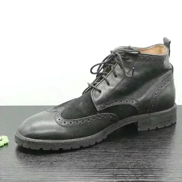 Florsheim Limited  Men's Black Leather Wingtip Boo - Picture 4 of 12